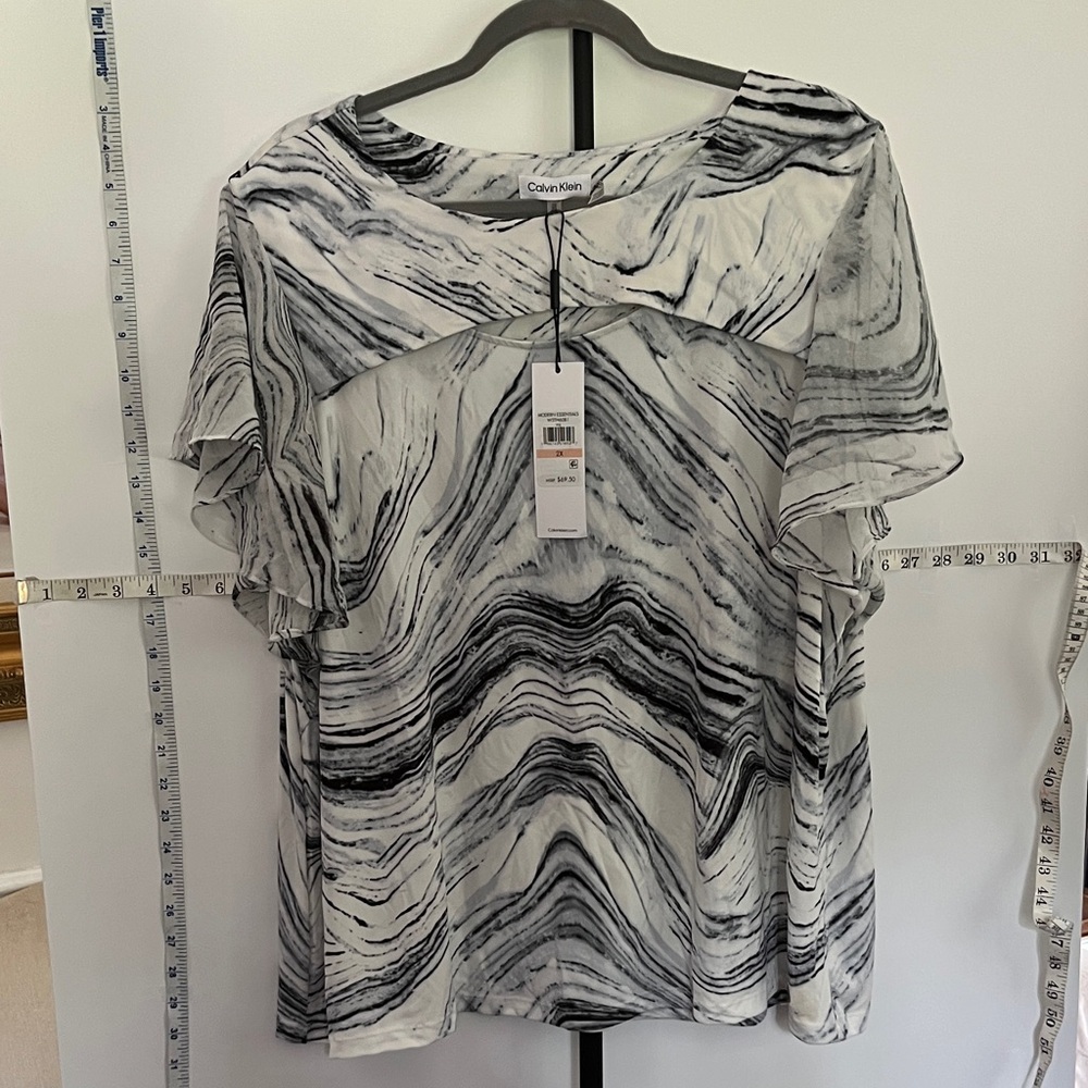 Calvin Klein Marble Patterned Blouse